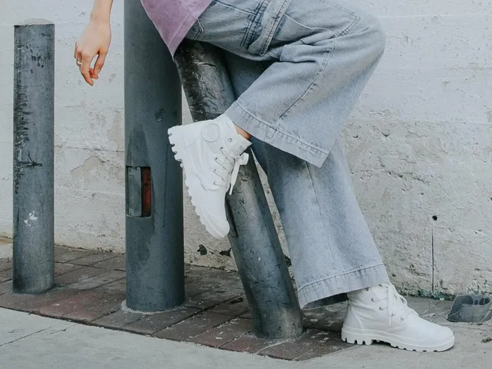 Palladium Pampa Hi Star White Women Boots