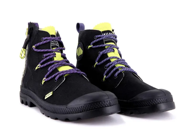 Palladium Pampa Lite Lace It Blackwild Lime Women Boots