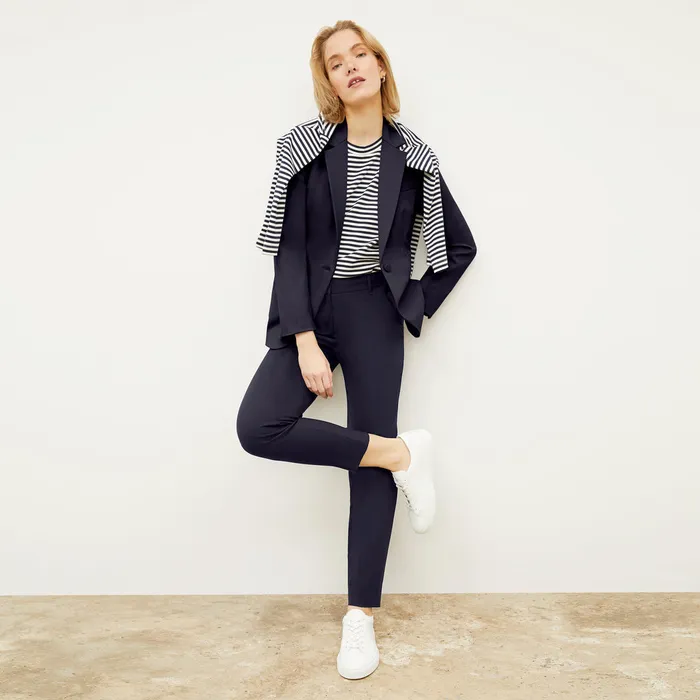 Pants The Mejia Pant 8211 Washable Wool Twill Dark Navy 8211 M M LaFleur Women