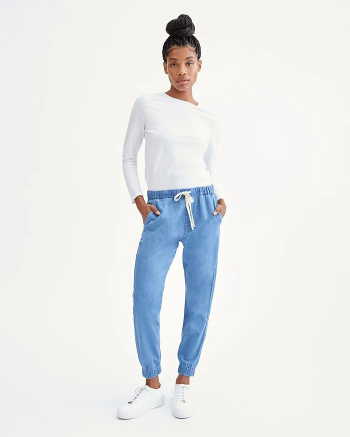 Pants Women 7 For All Mankind Drawstring Jogger In Maui Maui