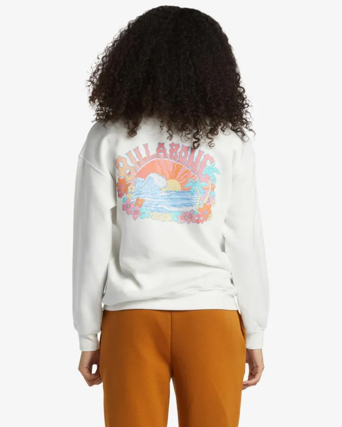 Paradise Feels Sweatshirt Salt Crystal Women Billabong Sweatshirts and Fleece