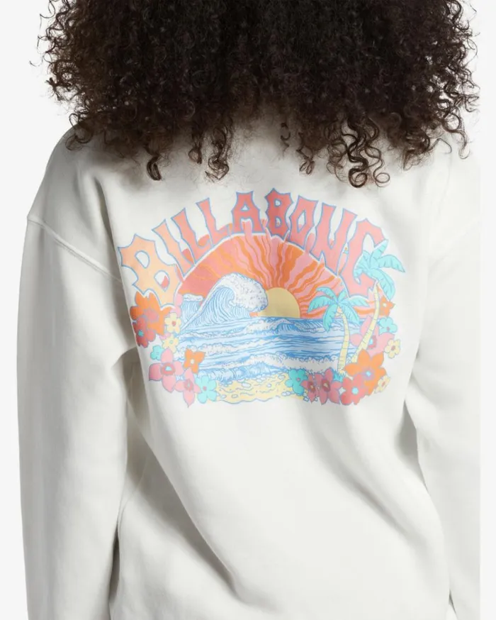 Paradise Feels Sweatshirt Salt Crystal Women Billabong Sweatshirts and Fleece