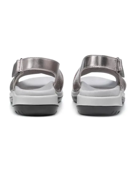 Paros Sandals Pewter Women Hotter Walking Sandals