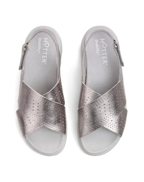 Paros Sandals Pewter Women Hotter Walking Sandals