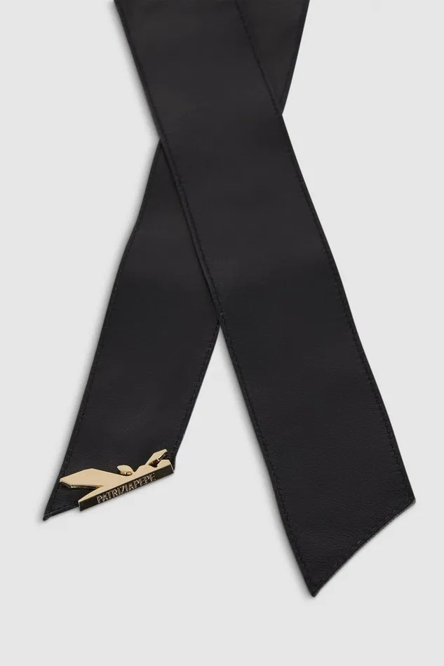 Patrizia Pepe Black Soft High Waist Belt Nero Accessories
