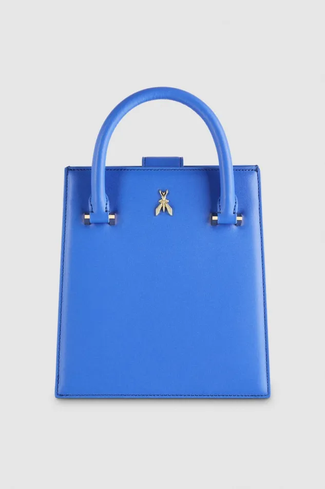 Patrizia Pepe Blue Handbag With Shoulder Strap Blue Ray Bags Handbags