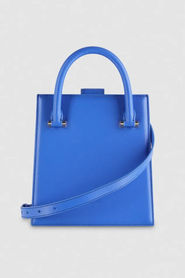 Patrizia Pepe Blue Handbag With Shoulder Strap Blue Ray Bags Handbags