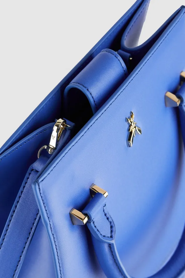 Patrizia Pepe Blue Handbag With Shoulder Strap Blue Ray Bags Handbags