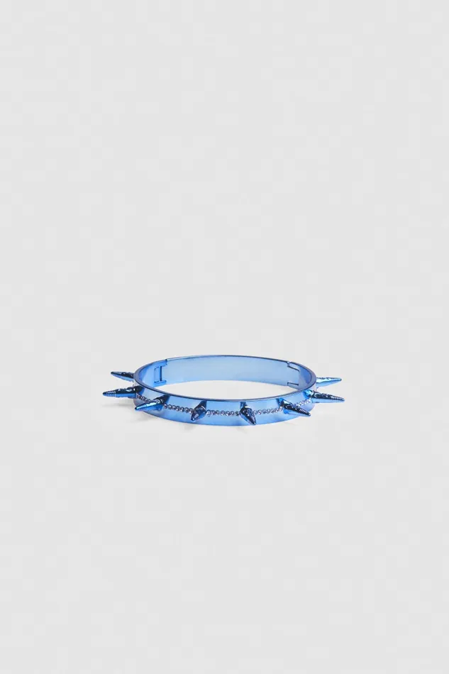 Patrizia Pepe Brass And Glass Bracelet Blue Blue Soul Accessories