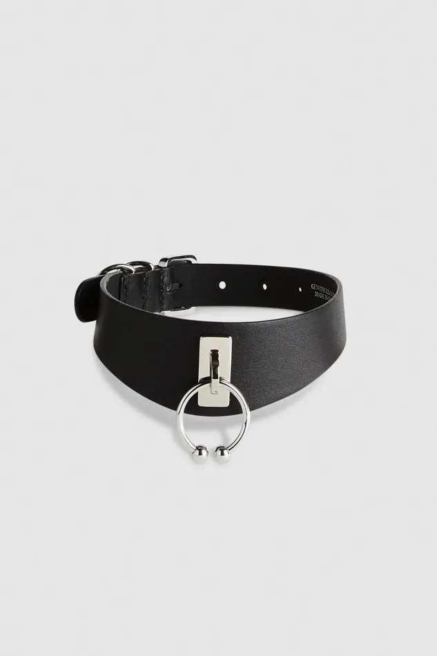 Patrizia Pepe Chocker With Piercing Black Nero Accessories