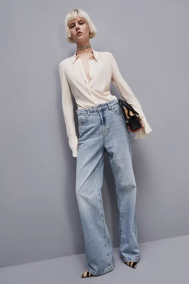 Patrizia Pepe Essential Soft Shirt Beige Ivory Skin Apparel Shirts