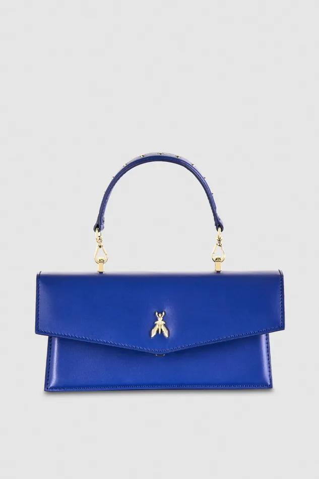 Patrizia Pepe Fly Bamby Leather Light Blue Flash Blue Bags Handbags