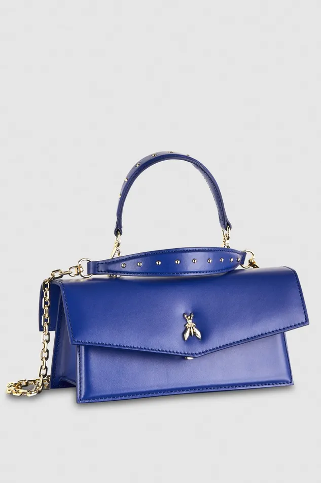 Patrizia Pepe Fly Bamby Leather Light Blue Flash Blue Bags Handbags