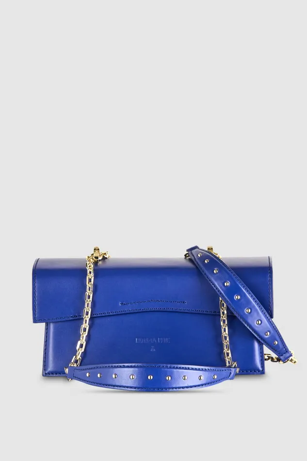 Patrizia Pepe Fly Bamby Leather Light Blue Flash Blue Bags Handbags