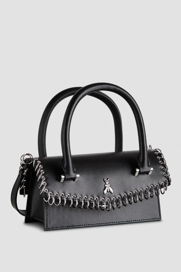 Patrizia Pepe Fly Bamby Piercing Shoulder Bag Black Nero Bags Handbags