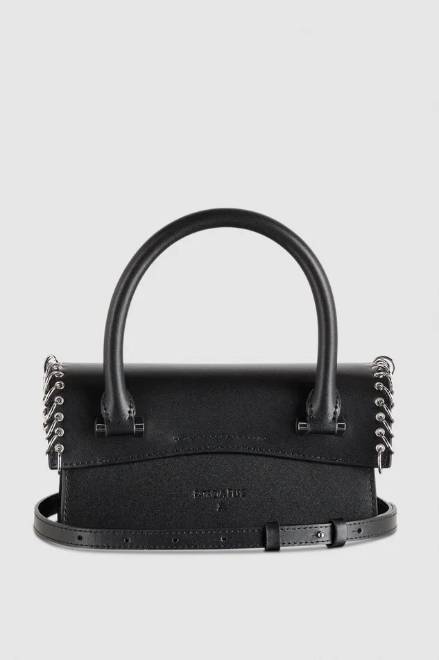 Patrizia Pepe Fly Bamby Piercing Shoulder Bag Black Nero Bags Handbags
