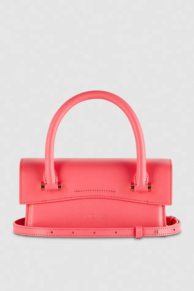 Patrizia Pepe Fly Bamby Shoulder Bag With Handles Pink Hybrid Rose Bags Handbags