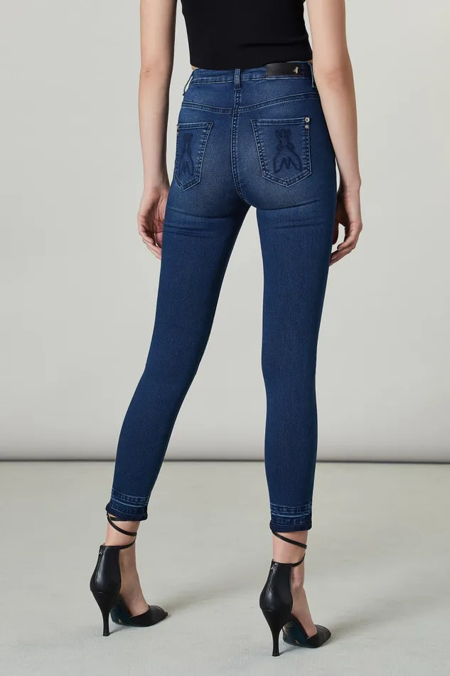 Patrizia Pepe Skinny Fit Jeans Regular Rise Jeggings Washed Blue Apparel Jeans