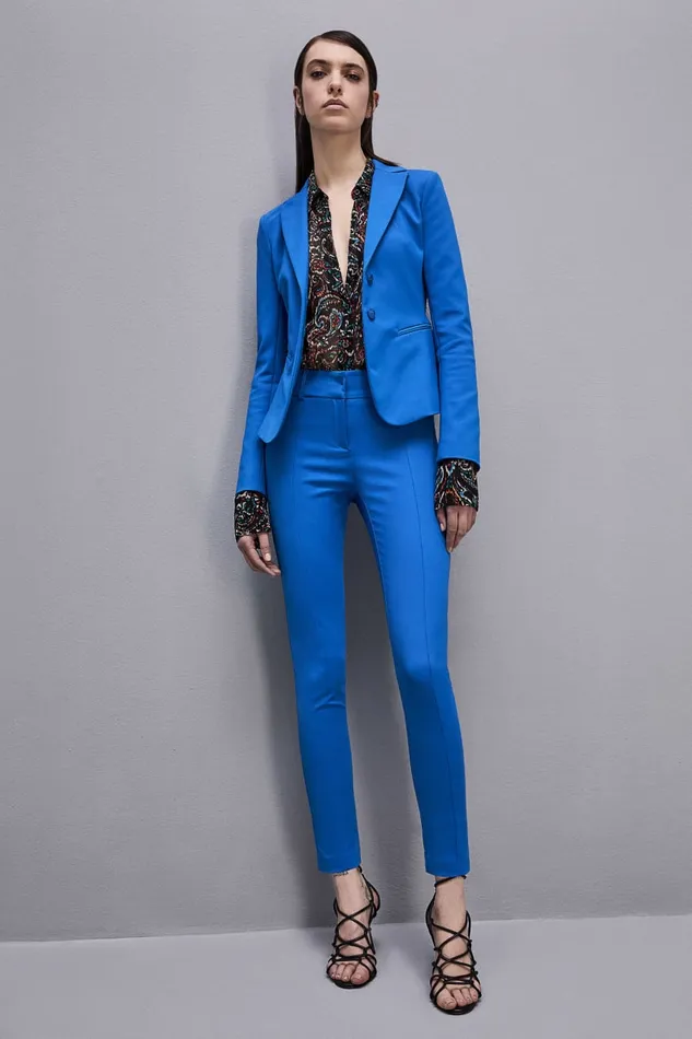 Patrizia Pepe Slim Pants Blue Blue Soul Apparel Slim and Skinny