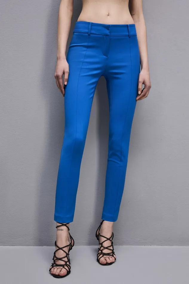 Patrizia Pepe Slim Pants Blue Blue Soul Apparel Slim and Skinny