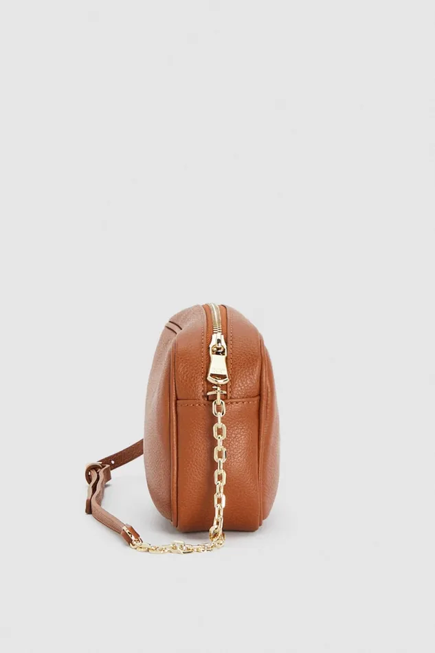 Patrizia Pepe Small Camera Case Crossbody Bag Brown New Cuoio Bags Crossbodys