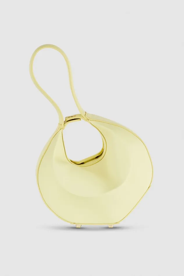 Patrizia Pepe Small Hobo Bangle Bag Yellow Light Sunny Lime Bags Handbags