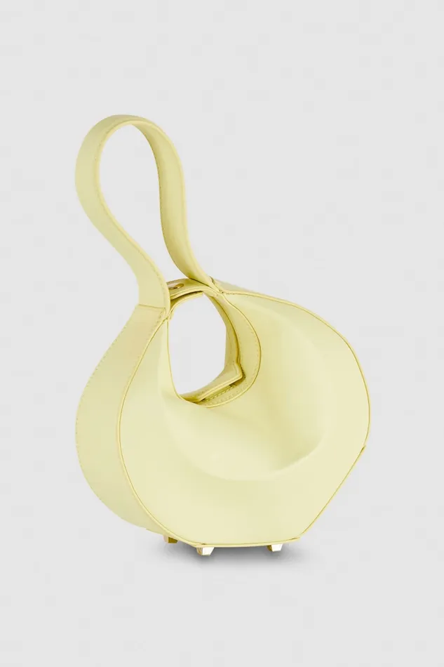 Patrizia Pepe Small Hobo Bangle Bag Yellow Light Sunny Lime Bags Handbags