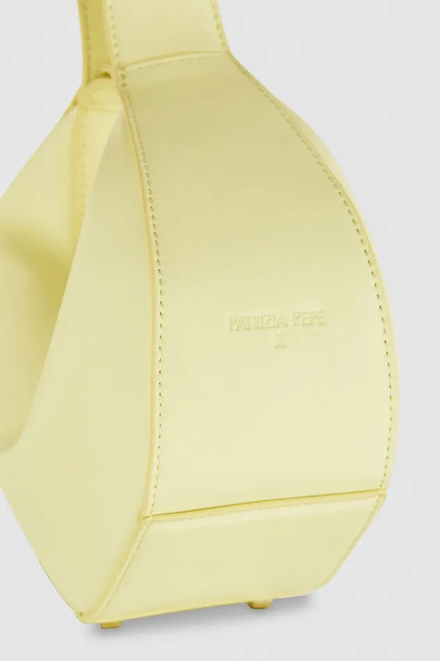 Patrizia Pepe Small Hobo Bangle Bag Yellow Light Sunny Lime Bags Handbags
