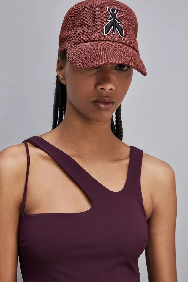 Patrizia Pepe Visor Cap Purple Dark Plum Accessories