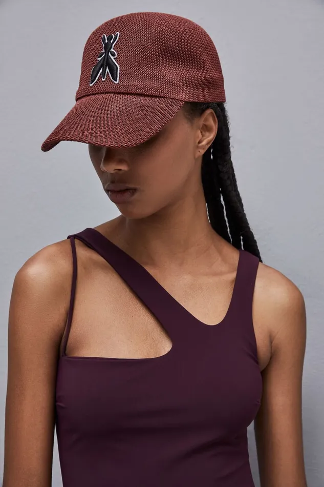 Patrizia Pepe Visor Cap Purple Dark Plum Accessories
