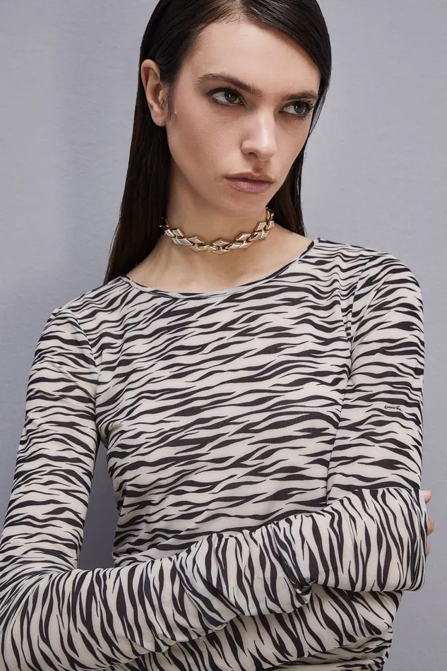 Patrizia Pepe Zebrapattern Tulle Mini Dress Zebra Print Tulle Apparel Mini