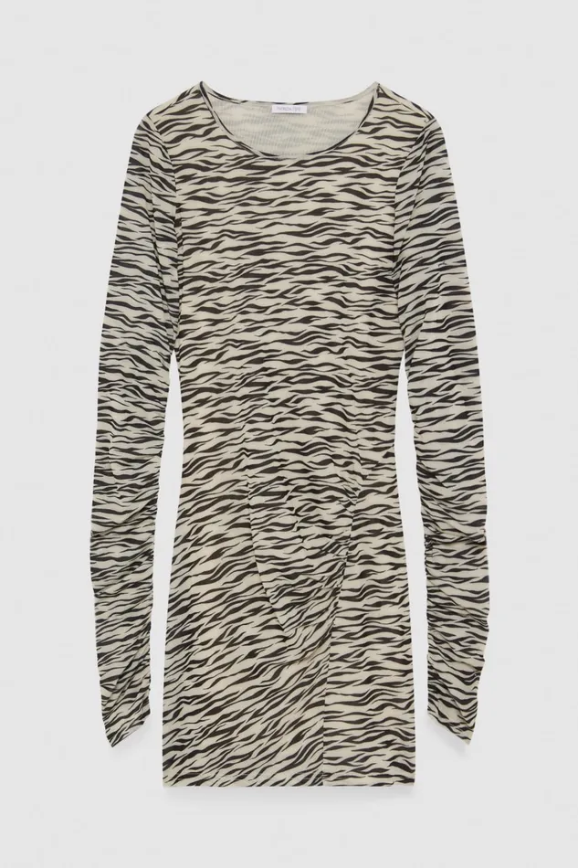 Patrizia Pepe Zebrapattern Tulle Mini Dress Zebra Print Tulle Apparel Mini