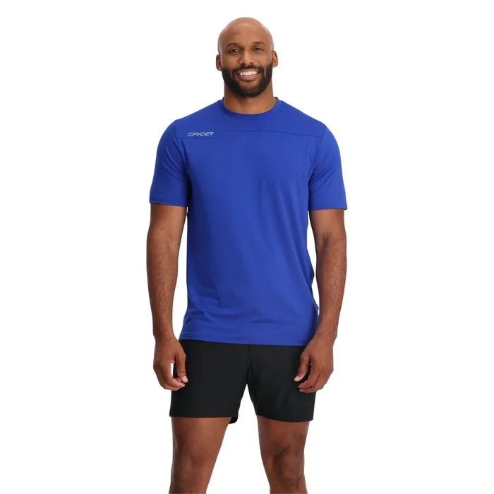 Performance Mens Spyder Arc Short Sleeve Tech Tee 8211 Electric Blue