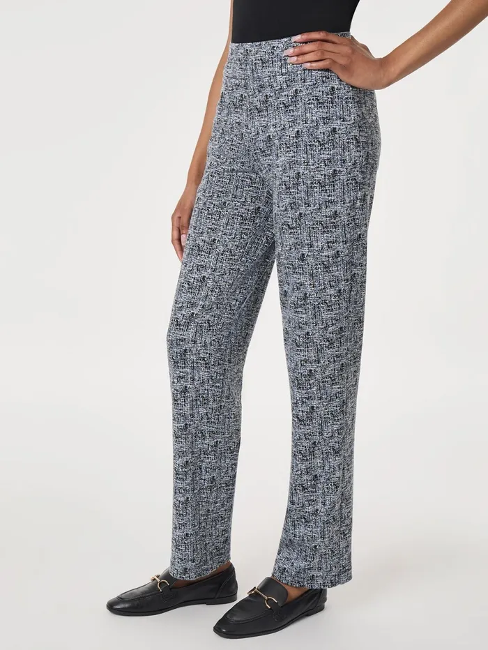 Petite PullOn Jacquard Straight Leg Pant Women Jones New York Petite Pants and Skirts Petite PullOn Jacquard Straight Leg Pant Women Jones New York Petite Pants and Skirts