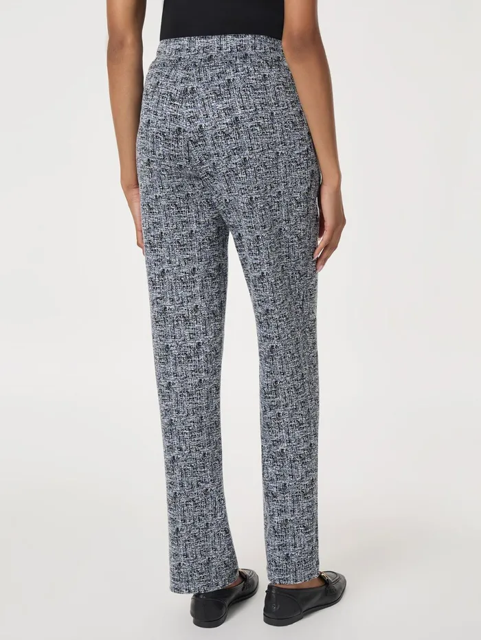 Petite PullOn Jacquard Straight Leg Pant Women Jones New York Petite Pants and Skirts Petite PullOn Jacquard Straight Leg Pant Women Jones New York Petite Pants and Skirts