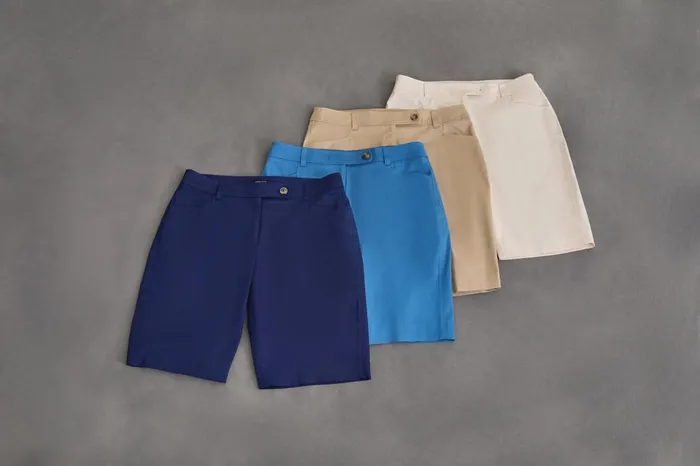 Petite Solid Fly Front Bermuda Short Women Jones New York Petite Pants and Skirts Petite Solid Fly Front Bermuda Short Women Jones New York Petite Pants and Skirts