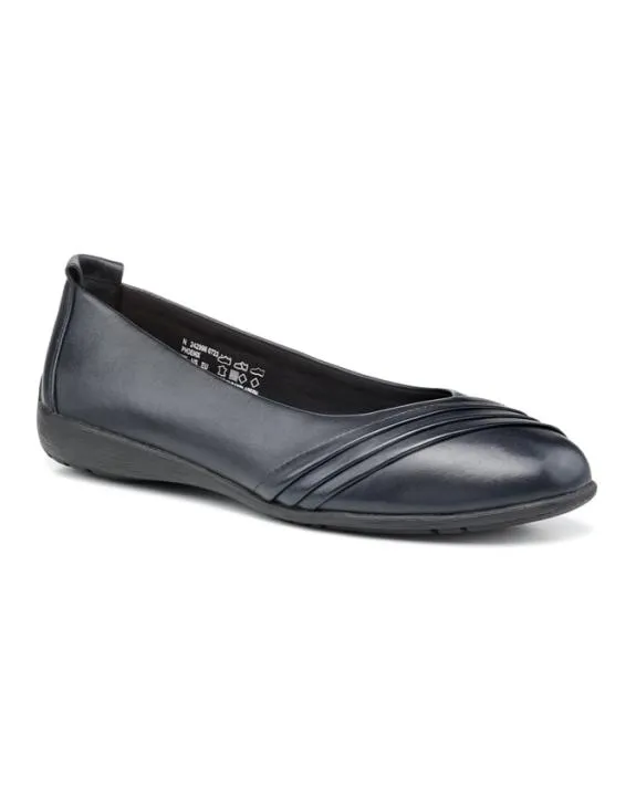 Phoenix Shoes Navy Women Hotter Ballet Pumps