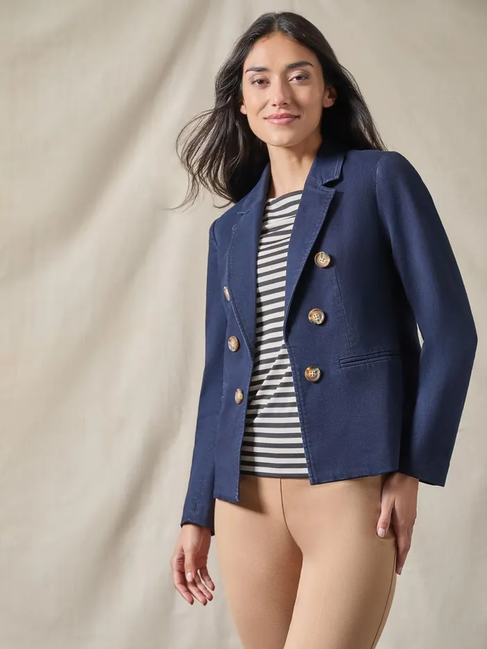 Plus Denim Faux DoubleBreasted Jacket Women Jones New York Plus Denim