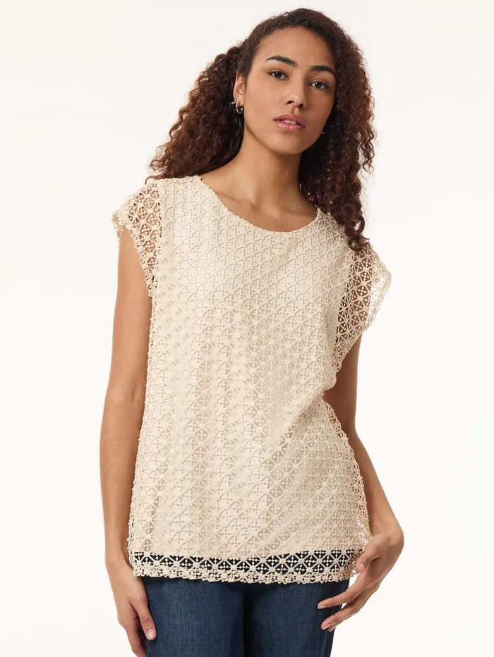 Plus Size Drop Shoulder Top Lafayette Lace Women Jones New York Plus Tops