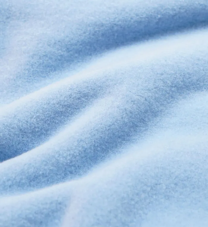 Polar Fleece And Sherpa Women Sporty and Rich Buttoned Polar Sweatshirt 8211 Sky BlueWhite