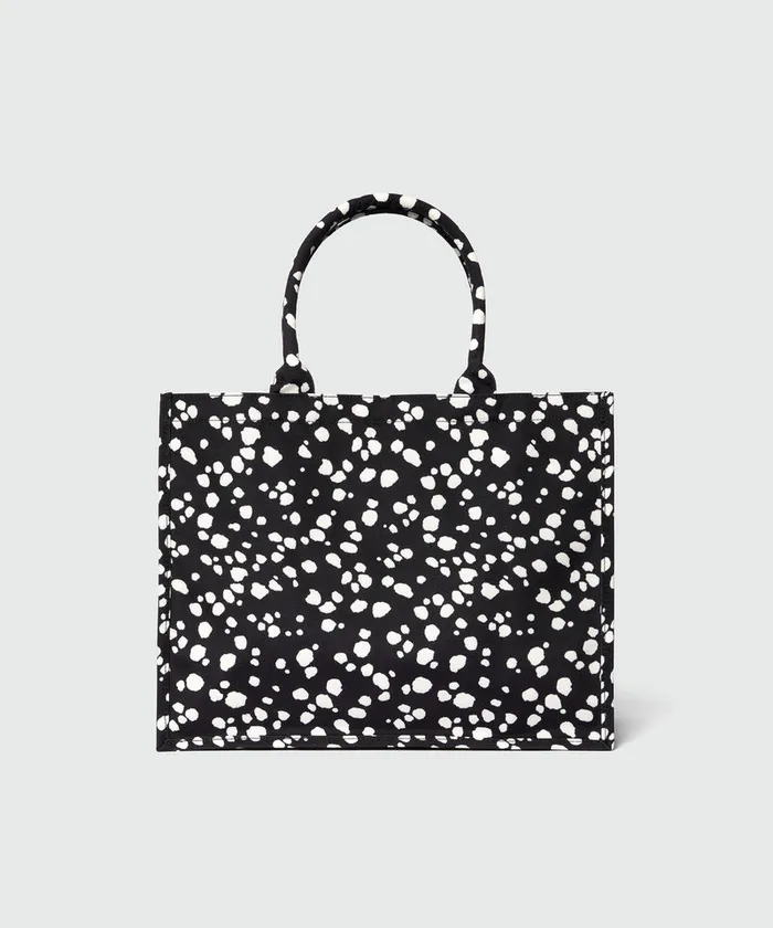 Polka Dot Canvas Tote Bag Women MSGM Tote Bags