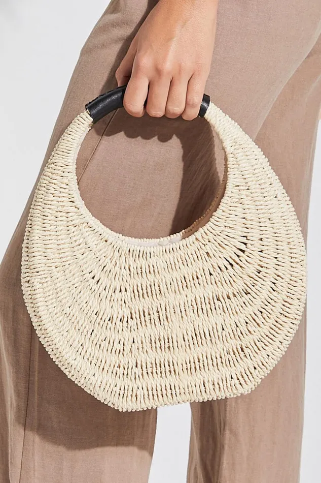Positano Bag 8211 Top Handle Raffia Bag In Natural Women Showpo Bags