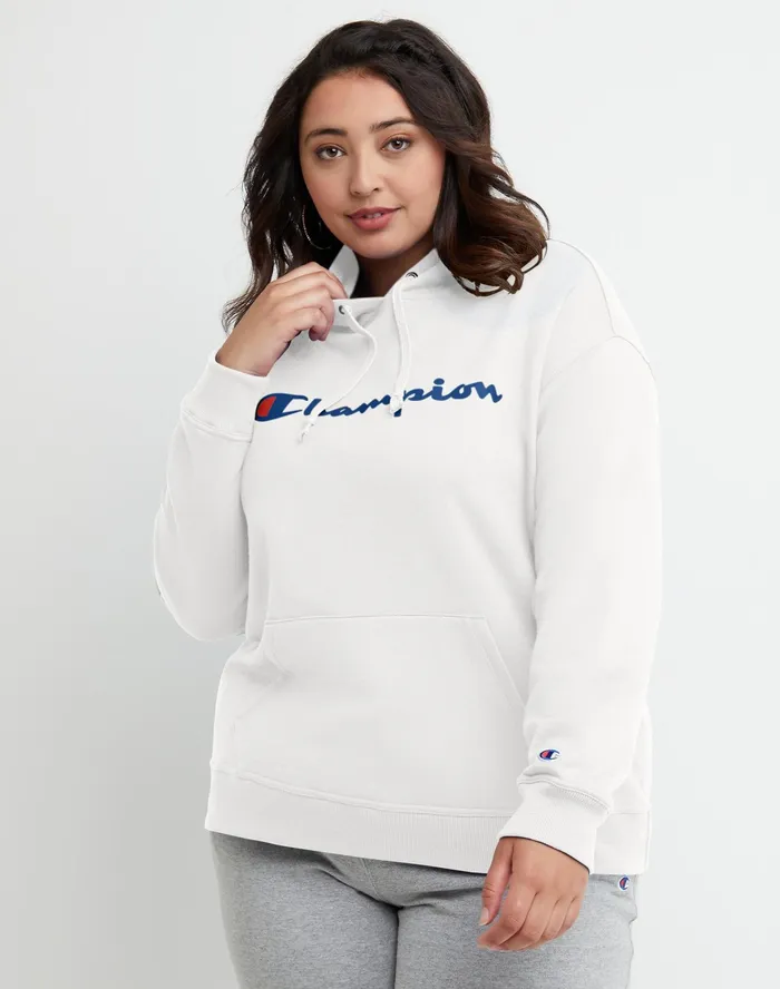 Powerblend Hoodie Classic Script Logo Plus Size White Women Champion Hoodies and Sweatshirts Powerblend Hoodie Classic Script Logo Plus Size White Women Champion Hoodies and Sweatshirts