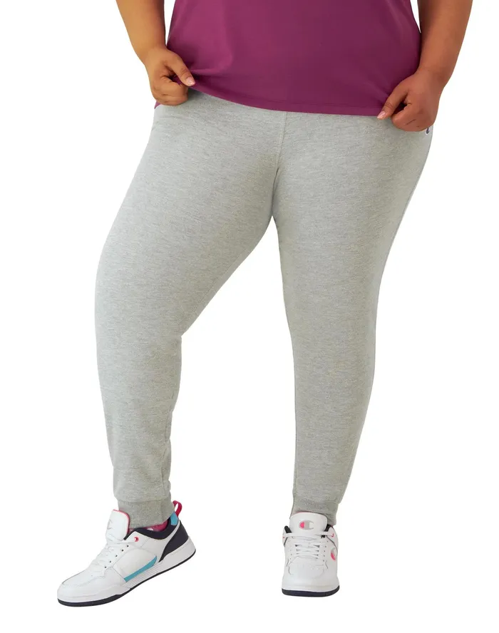 Powerblend Joggers C Logo 29034 Plus Size Oxford Grey Women Champion Pants