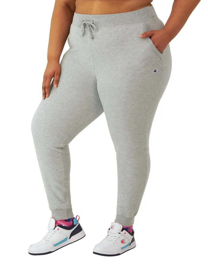 Powerblend Joggers C Logo 29034 Plus Size Oxford Grey Women Champion Pants