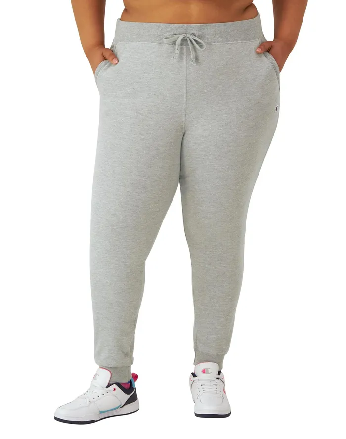 Powerblend Joggers C Logo 29034 Plus Size Oxford Grey Women Champion Pants