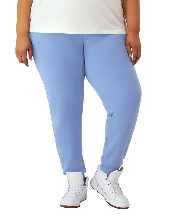 Powerblend Joggers C Logo 29034 Plus Size Plaster Blue Women Champion Pants