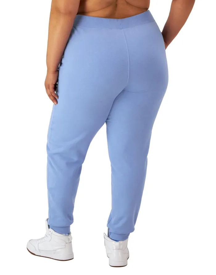 Powerblend Joggers C Logo 29034 Plus Size Plaster Blue Women Champion Pants