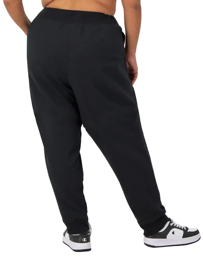 Powerblend Joggers Script Logo 29034 Plus Size Black Women Champion Pants