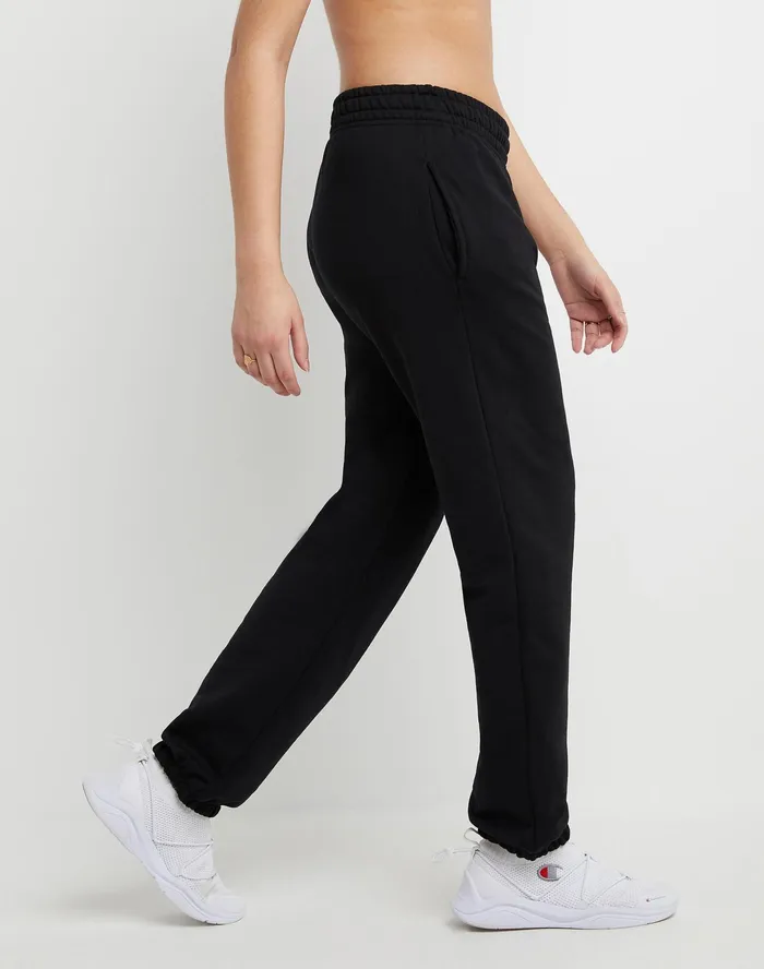 Powerblend Oversized Sweatpants C Logo 29034 Black Women Champion Pants